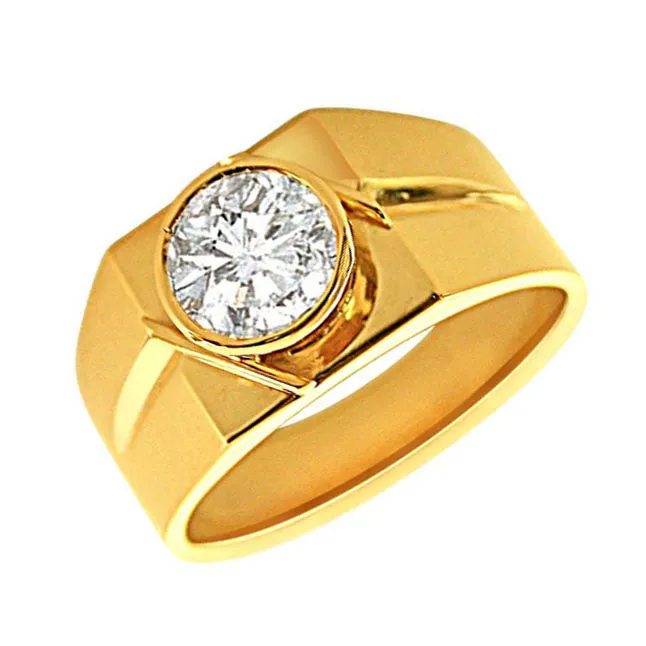 Real Diamond Knot 0.50cts Solitaire Men's Ring (SDR192)