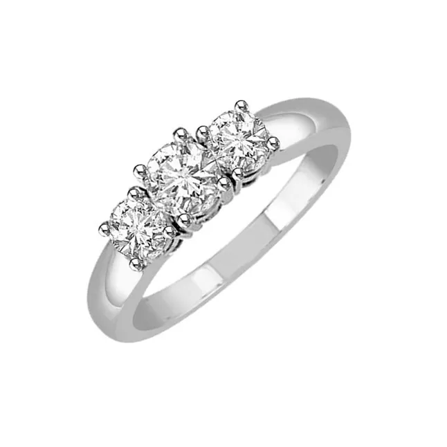 Intertwined Affection 0.60cts G/VVS1 Real Diamond Ring (SDR198)