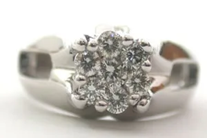 Floral Rediance 0.50cts G/VVS1 Real Diamond Flower Shape Ring (SDR200)