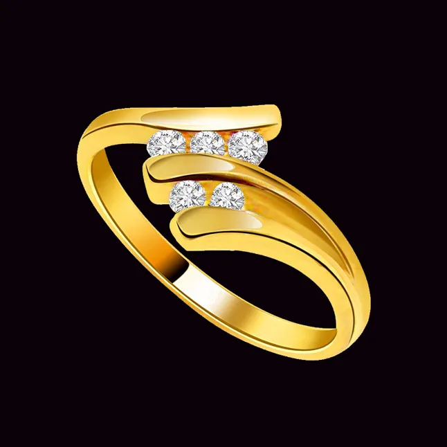 Spiral Splendour - Real Diamond Ring (SDR207)