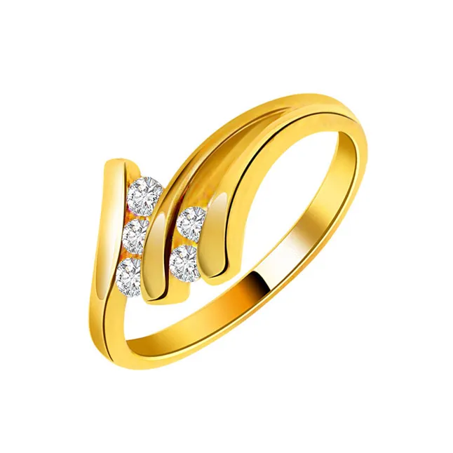 Spiral Splendour - Real Diamond Ring (SDR207)