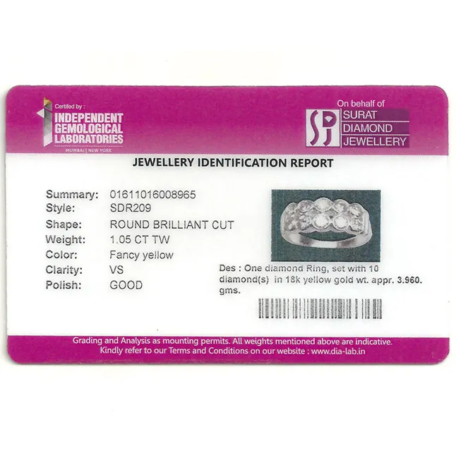 Celebration - IGL Certified Diamond Ring