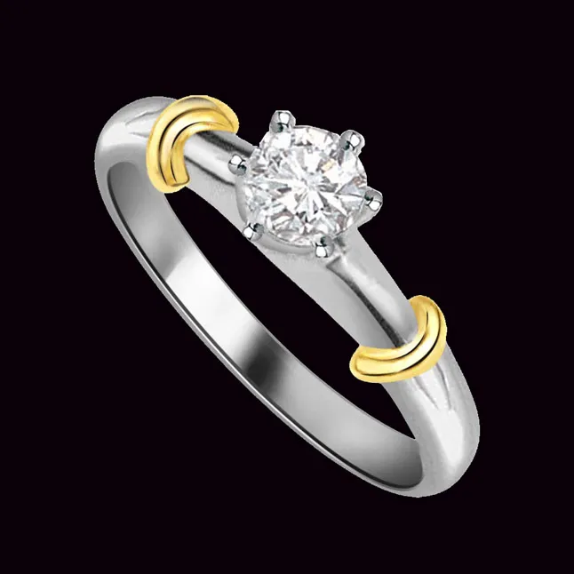 Tie Love Knot 1.00cts Real Diamond Solitaire Ring (SDR216)