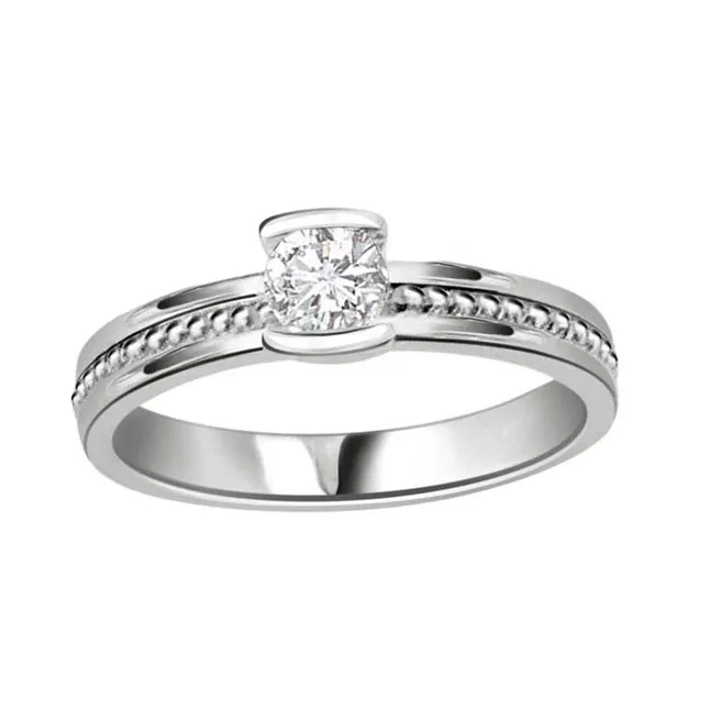 Soulmate Glittering Star 0.25cts Real Diamond Solitaire Ring (SDR218)