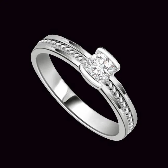 Soulmate Glittering Star 0.25cts Real Diamond Solitaire Ring (SDR218)