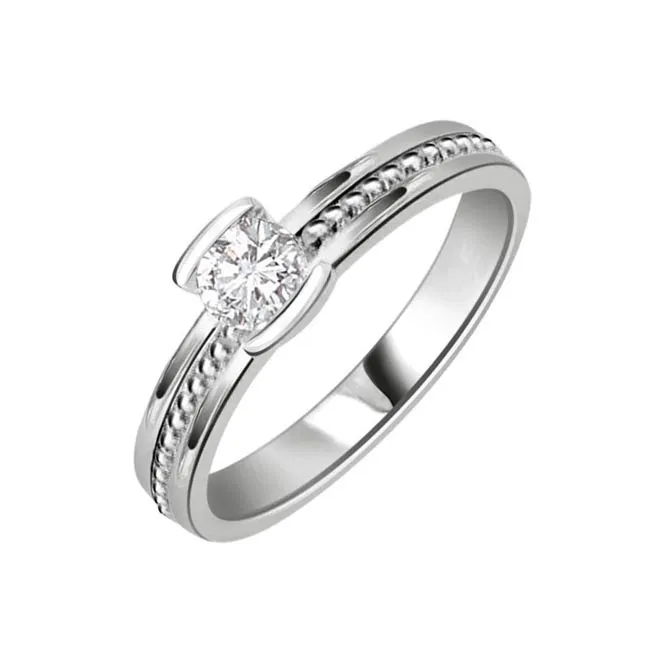 Soulmate Glittering Star 0.25cts Real Diamond Solitaire Ring (SDR218)