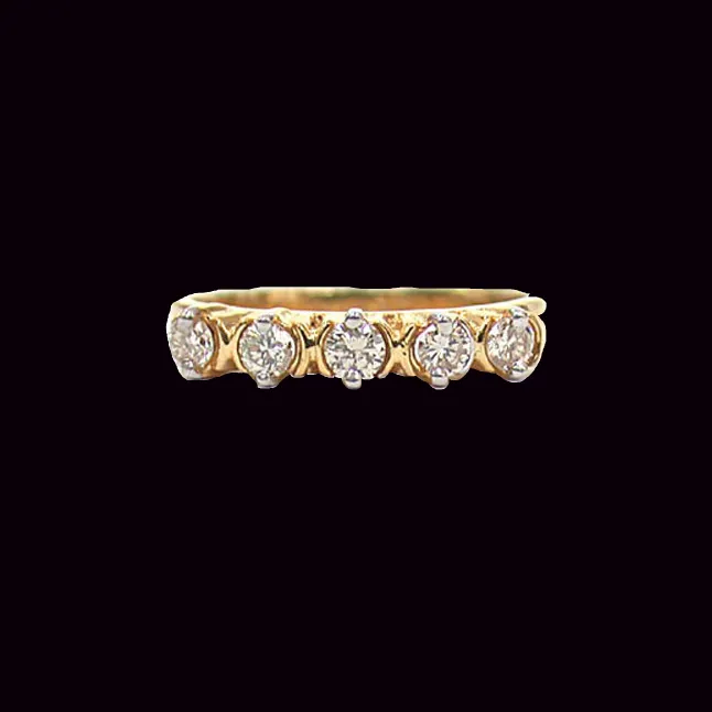 Knotty Chords Diamond 0.40 ct Eternity rings -Yellow Gold Eternity rings