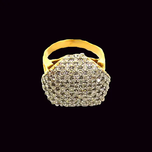 Flower Romance Fine 1.20cts Real Diamond Pave Ring (SDR227)