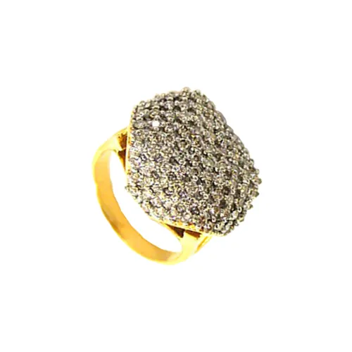 Flower Romance Fine 1.20cts Real Diamond Pave Ring (SDR227)