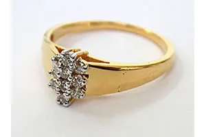 Dazzling Bow 0.28cts Real Diamond Ring (SDR230)