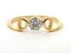 Knot & Bow 0.15cts Real Diamond Flower Shape Ring (SDR232)