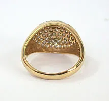 Holding Love in Hand Fine 1.22cts Real Diamond Pave Ring (SDR239)