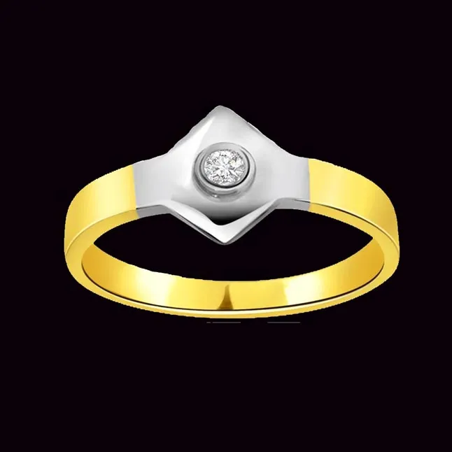 Golden Finger 0.10cts Real Diamond Solitaire Ring (SDR241)
