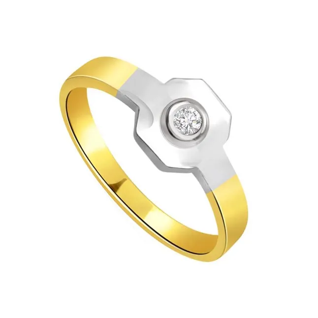 Metalic Delicacy 0.15 ct Diamond Solitaire rings