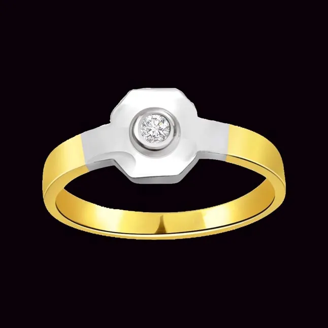 Metalic Delicacy 0.15 ct Diamond Solitaire rings