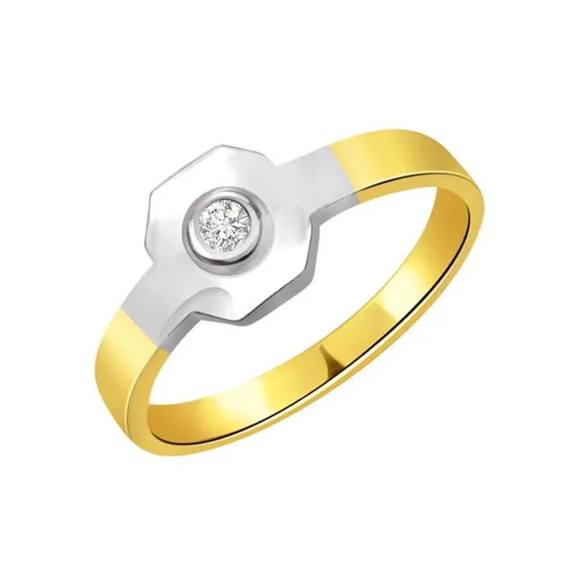 Metalic Delicacy 0.15 ct Diamond Solitaire rings
