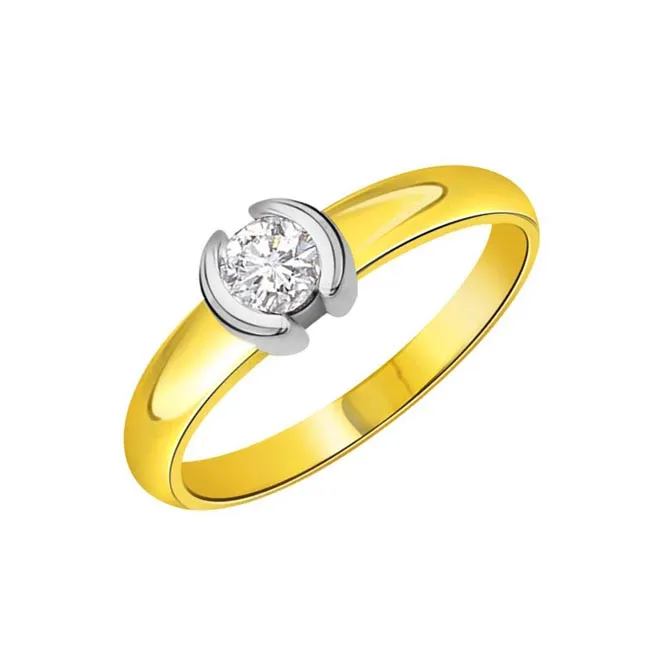 Beauty of Paradise Brilliant 0.15cts Real Diamond Solitaire Ring (SDR245)