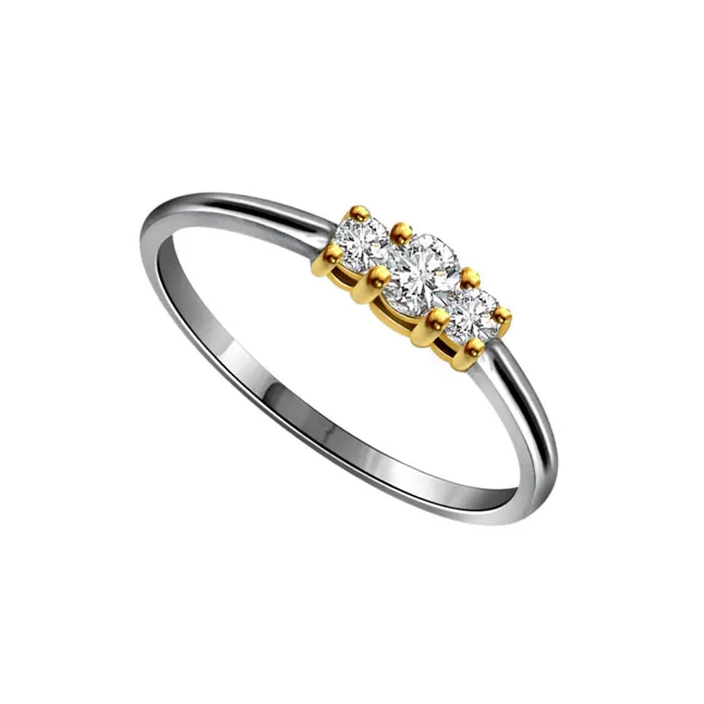 3 Star Love 0.20cts Real Diamond Ring (SDR257)