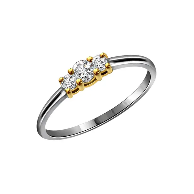 3 Star Love 0.20cts Real Diamond Ring (SDR257)
