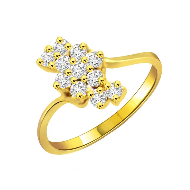 Bunch of Diamonds 0.55cts Real Diamond Classic Ring (SDR263)