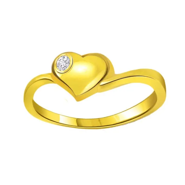 Your Love in My Heart Diamond Heart Shape rings