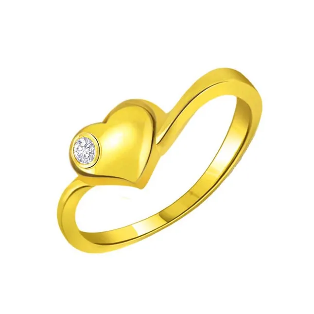 Your Love in My Heart Diamond Heart Shape rings