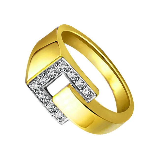 Shiny Belt 0.40 ct Diamond Designer rings