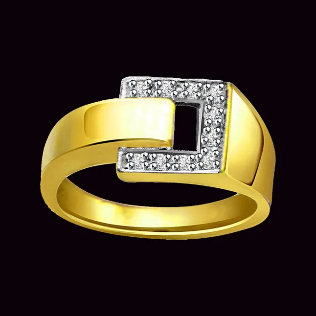 Shiny Belt 0.40 ct Diamond Designer rings