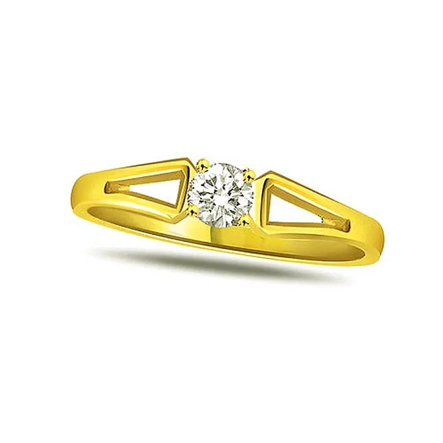 Lovey Twist 0.20cts Real Diamond Solitaire Ring (SDR271)