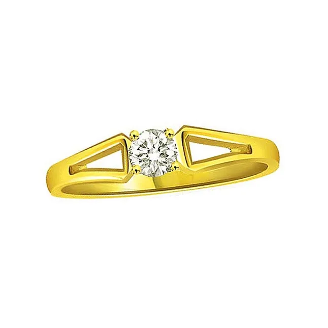 Lovey Twist 0.20cts Real Diamond Solitaire Ring (SDR271)