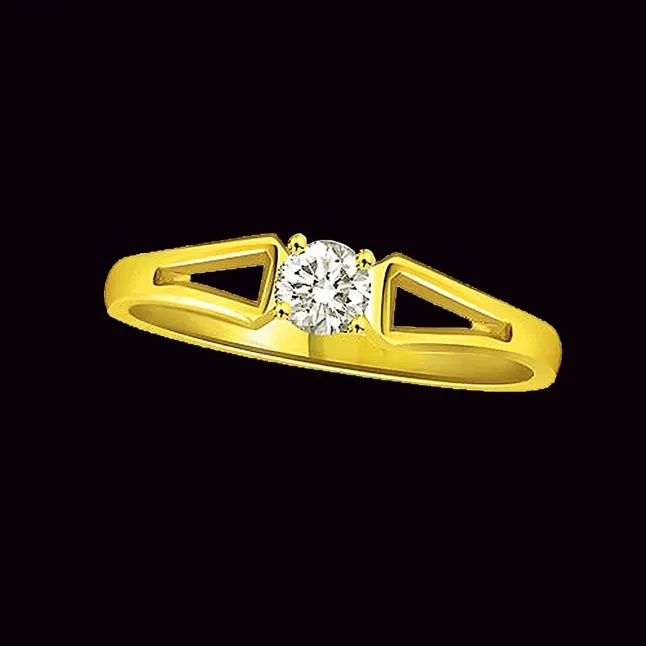 Lovey Twist 0.20cts Real Diamond Solitaire Ring (SDR271)