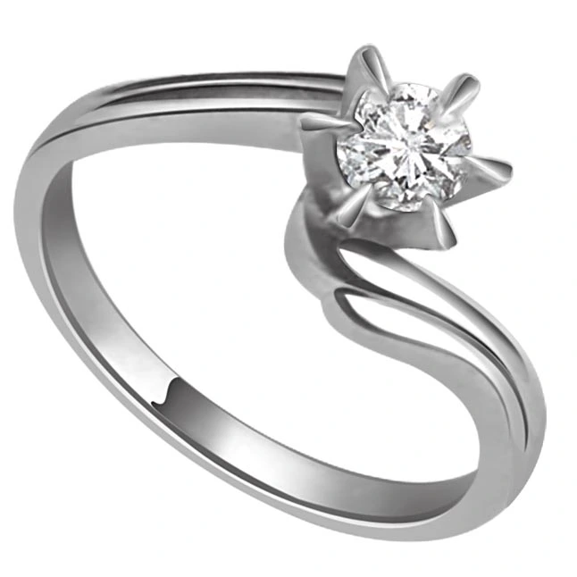 Sparkle Love 0.50 ct Solitaire Diamond White Gold rings