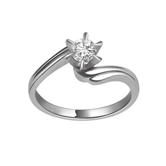 Sparkle Love 0.50 ct Solitaire Diamond White Gold rings