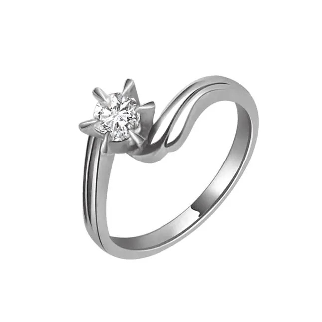 Sparkle Love 0.50cts Solitaire Real Diamond White Gold Ring (SDR274)