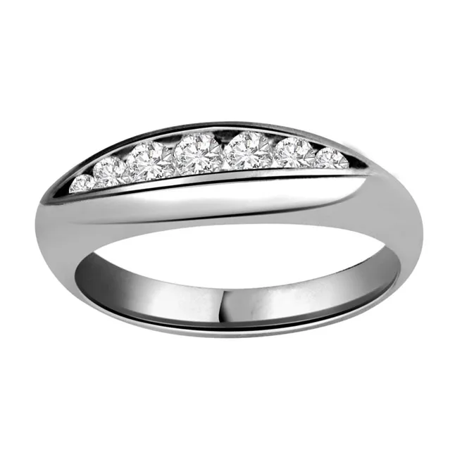 Aqua Magic Fine 0.50 ct Diamond White Gold rings -Designer