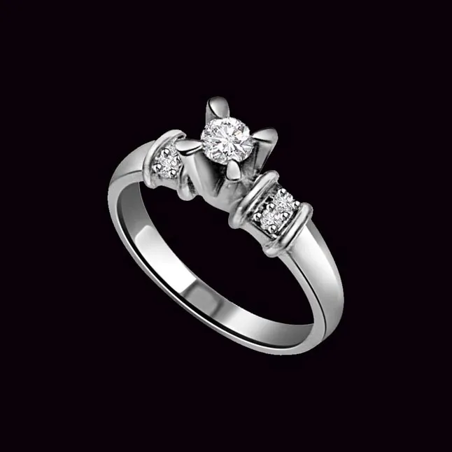 Naughty Floral Knot Fine 1.00cts Real Diamond Ring (SDR277)