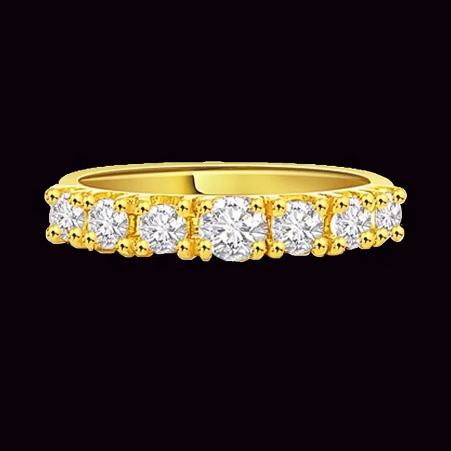 Timeless Magic Classic 0.85cts Real Diamond Half Eternity Ring (SDR279)