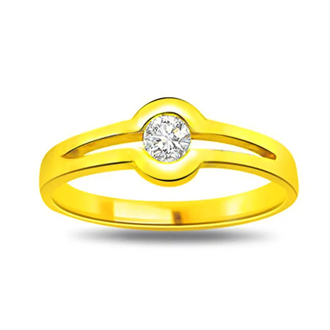 Fashionate Diamond Fine 0.15 ct Diamond Solitaire rings -18k Engagement rings