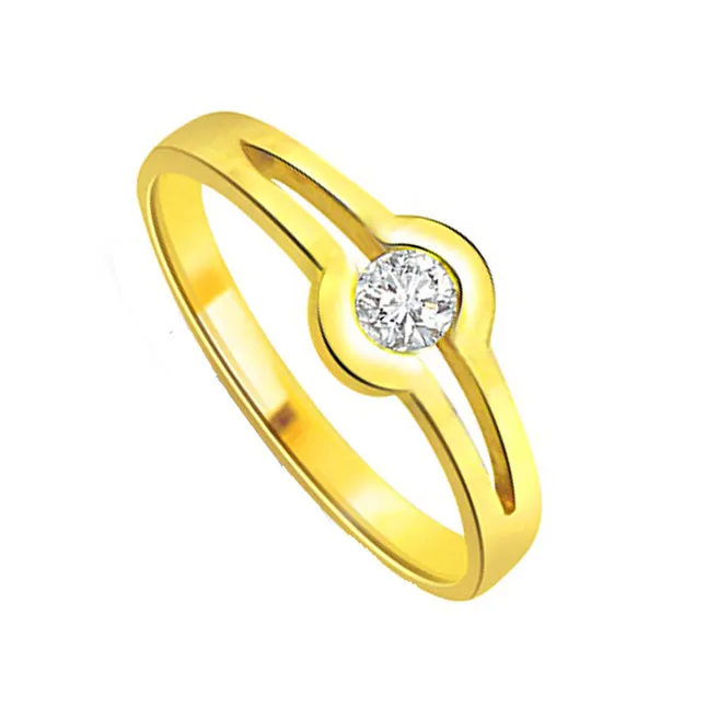 Fashionate Diamond Fine 0.15cts Real Diamond Solitaire Ring (SDR280)