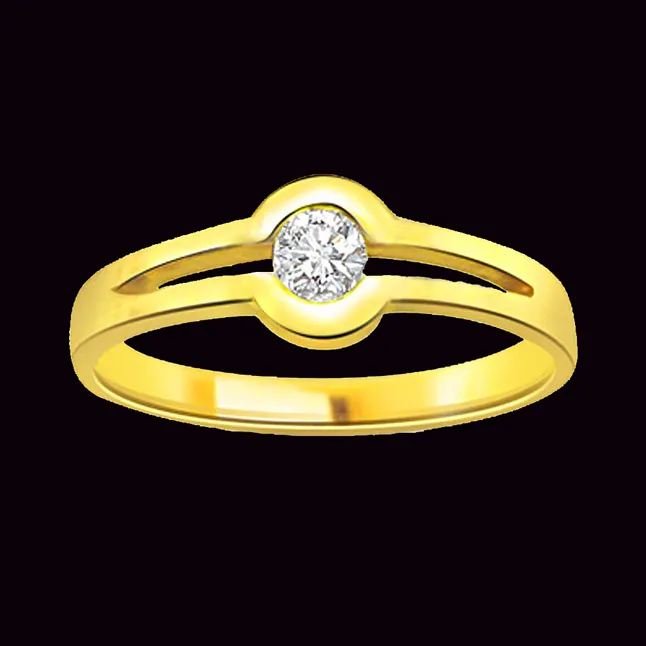 Fashionate Diamond Fine 0.15cts Real Diamond Solitaire Ring (SDR280)