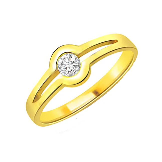 Fashionate Diamond Fine 0.15cts Real Diamond Solitaire Ring (SDR280)