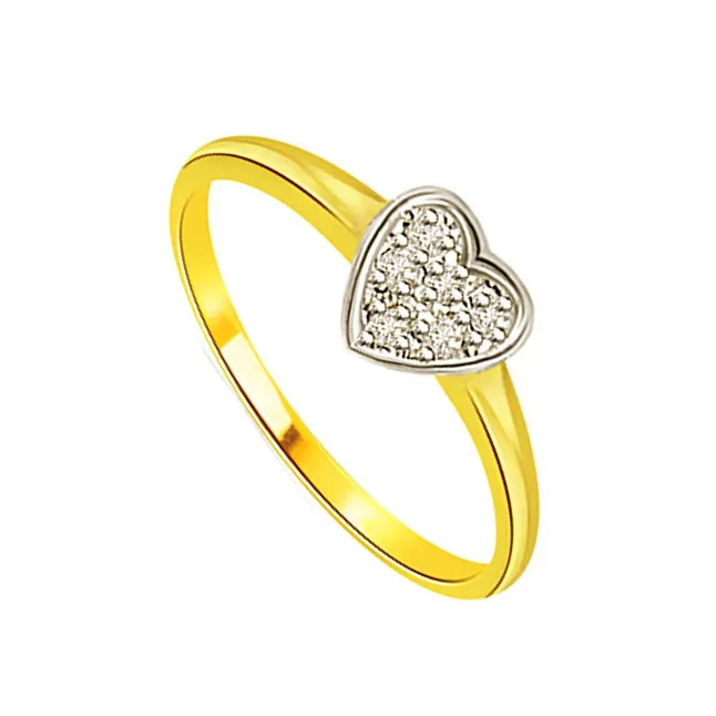 Dream With Bond of Love 7 Real Diamond Heart Ring (SDR281)