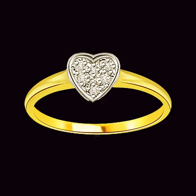 Dream With Bond of Love 7 Real Diamond Heart Ring (SDR281)