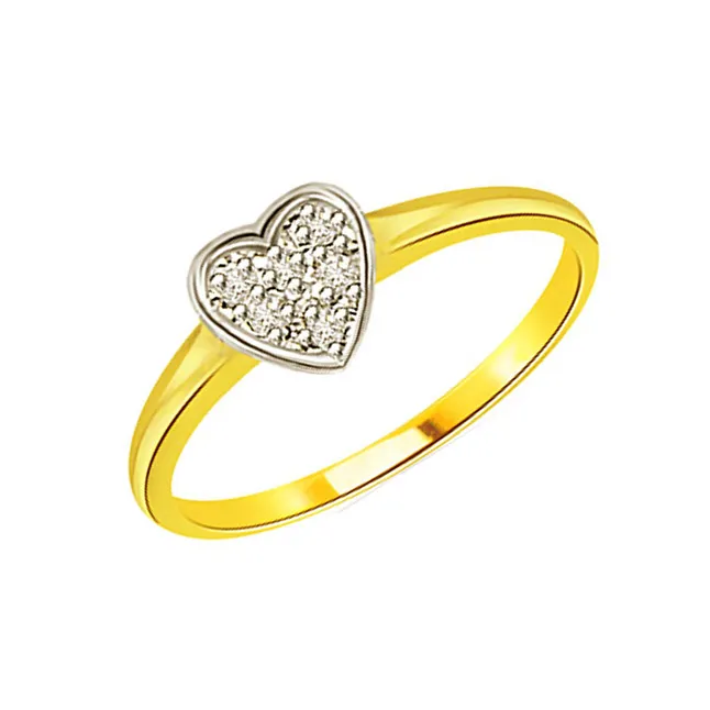 Dream With Bond of Love 7 Real Diamond Heart Ring (SDR281)