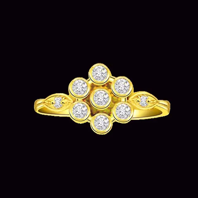 Sunflorista 0.23cts Floral Pattern Diamond Ring (SDR308)