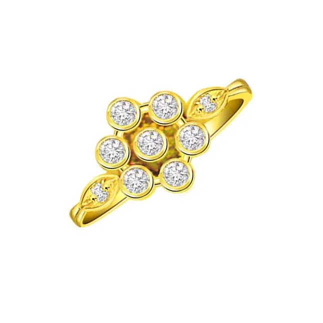 Sunflorista 0.23cts Floral Pattern Diamond Ring (SDR308)