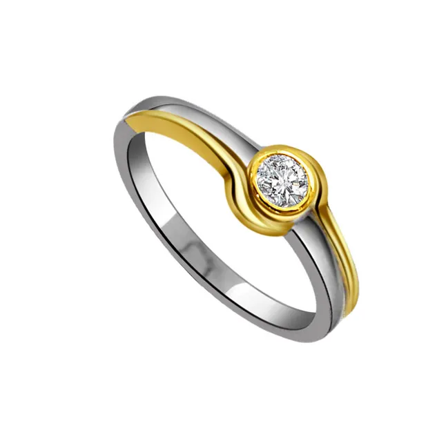 My Loving Princess Designer Real Diamond Two-Tone Ring (SDR311)