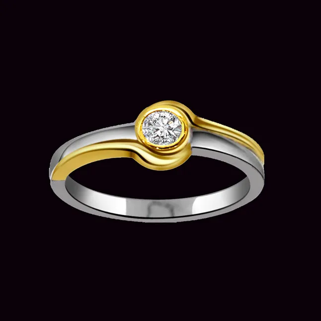 My Loving Princess Designer Real Diamond Two-Tone Ring (SDR311)