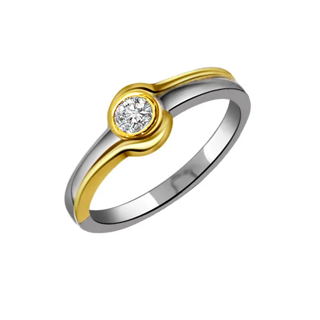 My Loving Princess Designer Real Diamond Two-Tone Ring (SDR311)