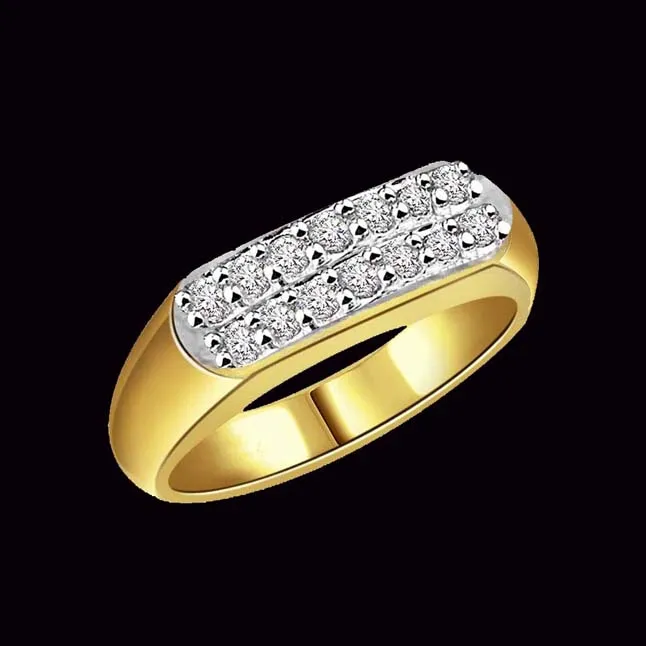 Real Diamond 0.64cts Men's Ring (SDR331)